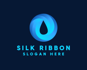 Round Water Droplet logo design