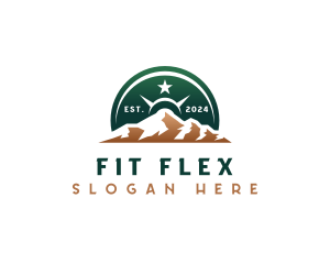 Barbell Mountain Fitness logo design