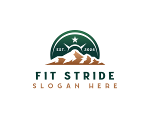 Barbell Mountain Fitness logo design