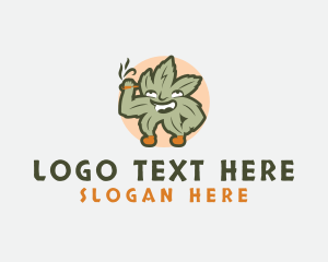 Leaf Marijuana Smoker logo