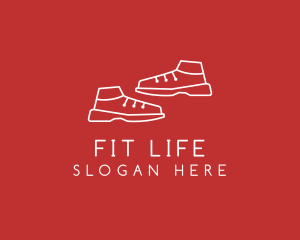 Running Training Shoes Logo
