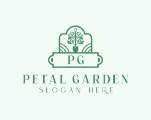 Shovel Plant Landscaping logo design