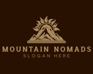 Mountain Hiking Summit logo design