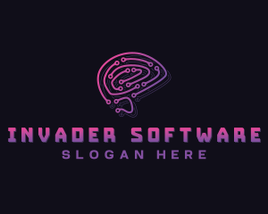 Brain Technology Software logo design