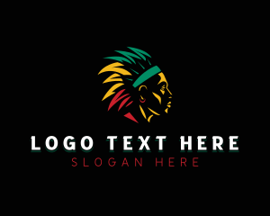 Jamaican Tribal Headdress logo