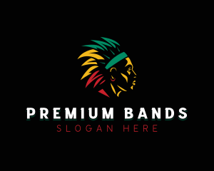Jamaican Tribal Headdress logo