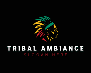 Jamaican Tribal Headdress logo