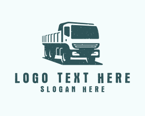 Truck - Mining Transport Truck logo design