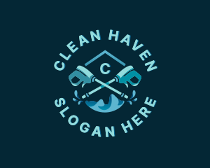 Power Washing Cleaning logo design