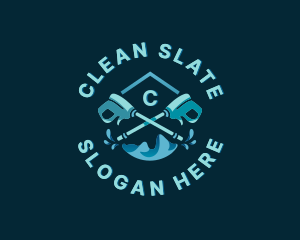 Power Washing Cleaning logo design