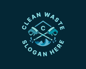 Power Washing Cleaning logo design