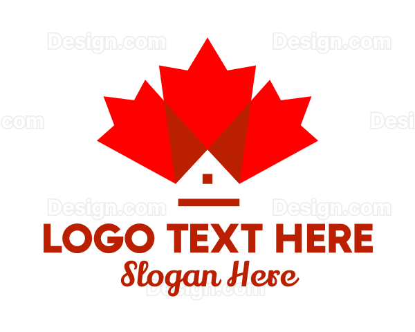 Canadian Maple Leaf Home Logo