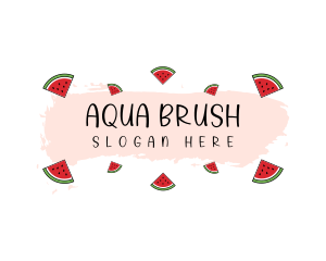 Fresh Watermelon Fruit logo design