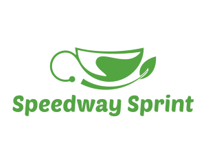 Green Leaf Cup Logo