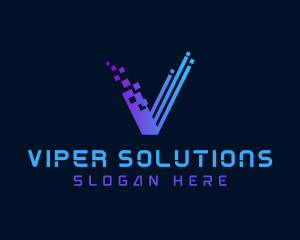 Cyber Pixel Application logo design