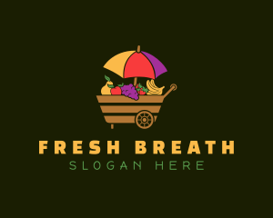 Fruit Vendor Wagon logo design