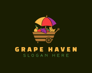 Fruit Vendor Wagon logo design