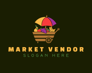 Fruit Vendor Wagon logo design