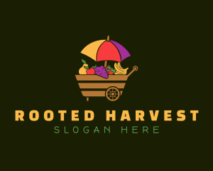 Fruit Vendor Wagon logo design