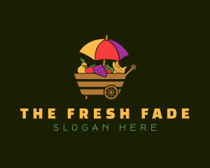 Fruit Vendor Wagon logo design