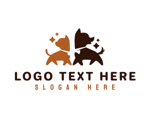 Kitten Puppy Pet logo