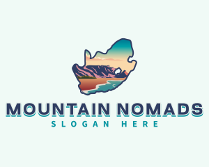 South Africa Table Mountain logo design