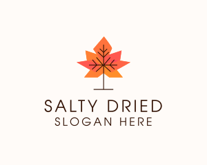 Garden Autumn Leaf logo design