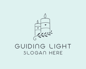 Candle Spa Decor logo design