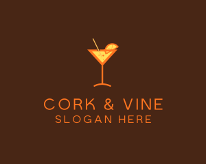 Fruit Cocktail Drink logo design