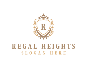 Regal Crown Shield logo design