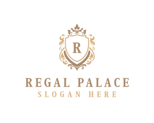 Regal Crown Shield logo design