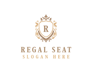 Regal Crown Shield logo design