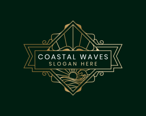 Sun Wave Coast logo design