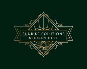 Sun Wave Coast logo design