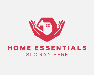 Home Shelter Hands logo design