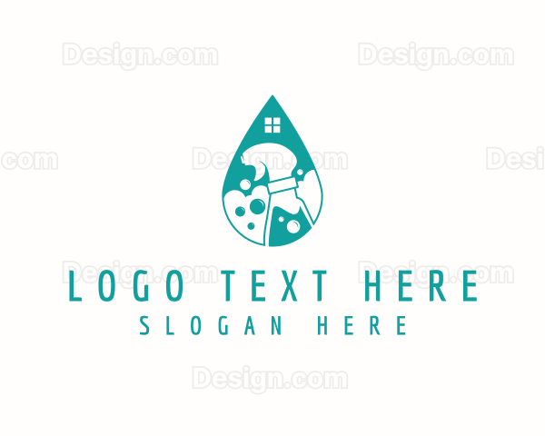 Spray Bottle Disinfectant Logo