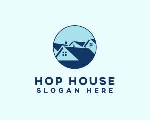 Blue House Community logo design