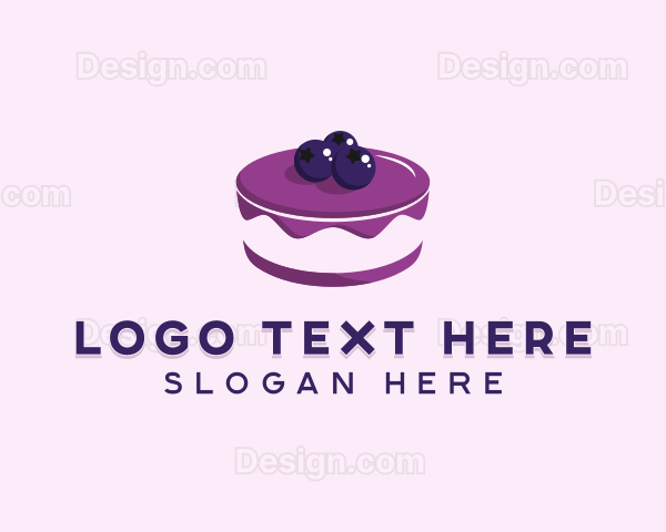 Sweet Blueberry Cake Logo