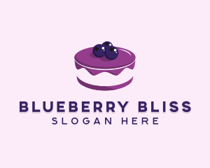 Sweet Blueberry Cake  logo design