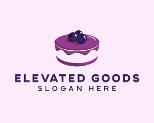 Sweet Blueberry Cake  logo design