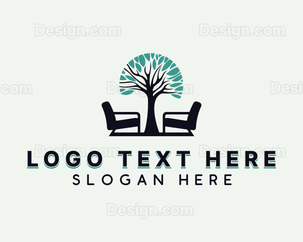 Tree Chair Furniture Logo