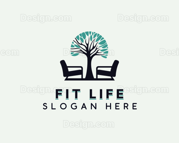 Tree Chair Furniture Logo