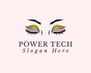 Colorful Eyeshadow Lashes Logo