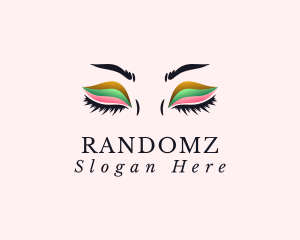 Colorful Eyeshadow Lashes Logo