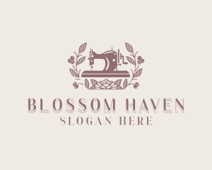 Floral Sewing Alteration logo design