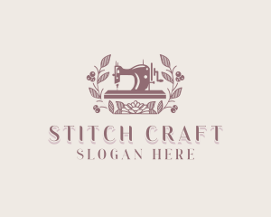 Floral Sewing Alteration logo design