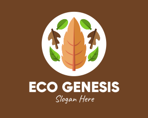 Nature Fall Leaves  logo design