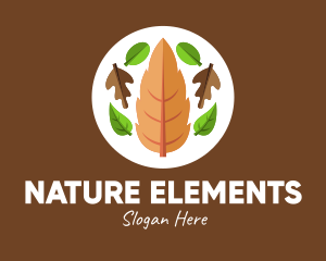 Nature Fall Leaves  logo design