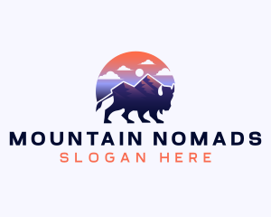 Buffalo Bison Adventure logo design