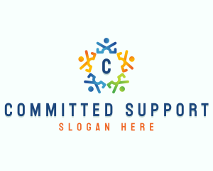 People Charity Foundation logo design